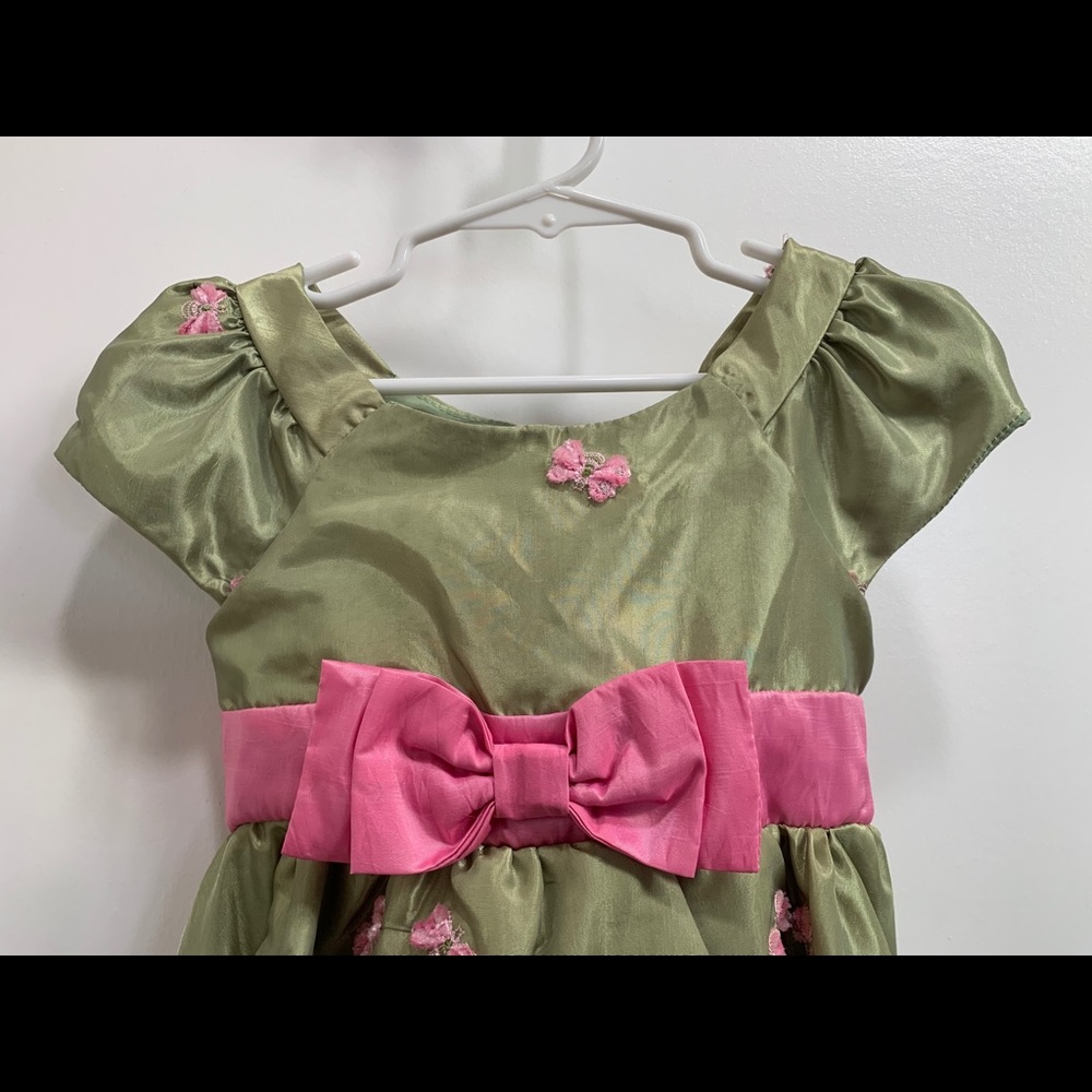 Jona Michelle green girls dress
